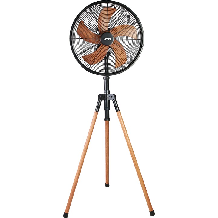 Htw HTW-VP-50FD pedestal fan with 6 speeds and classic retro aesthetics, White