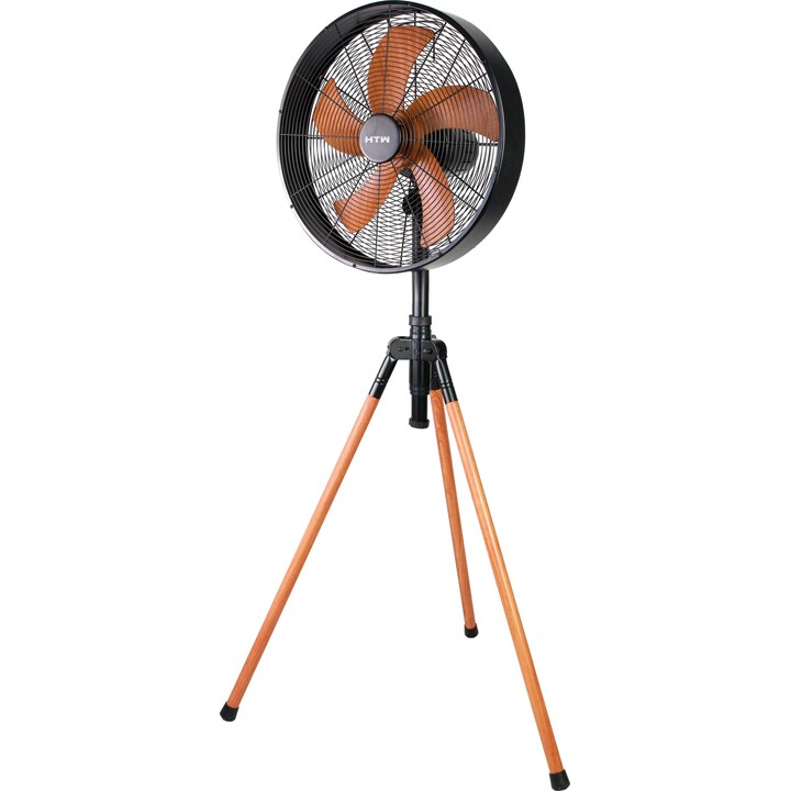 Htw HTW-VP-50FD pedestal fan with 6 speeds and classic retro aesthetics, White
