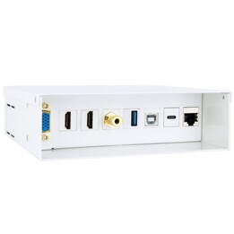 Nanocable Connection Box 10.35.0004/ VGA - 2x HDMI - Jack da 3,5 mm - USB 3.0 - USB Type-C - USB 2.0 - RJ45