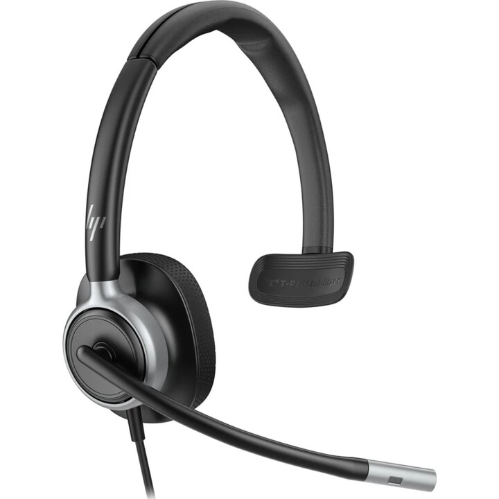 Cuffie cablate HP Poly Mission USB monoaurale, nero