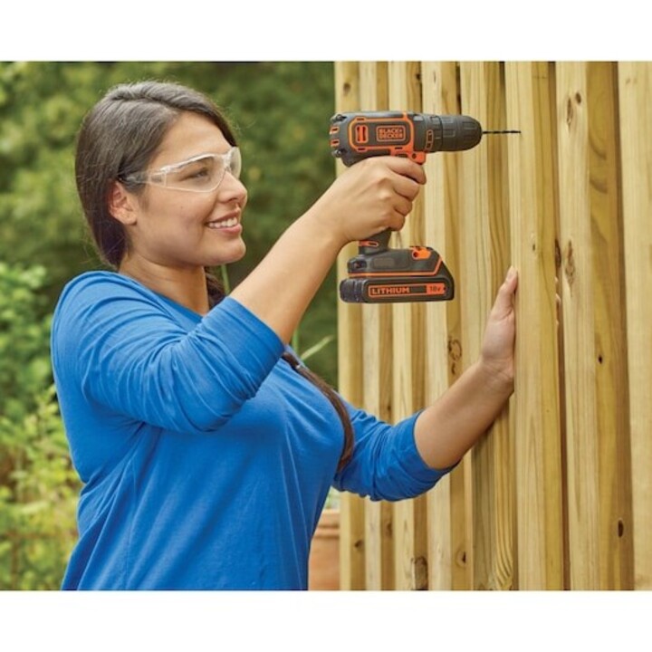 Black & Decker BDCDC18-QW taladro 650 RPM Negro, Naranja