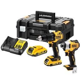 DEWALT DCK2062D2T-QW kit combinado sin escobillas compacto 18V XR 2 herramientas 2x2Ah