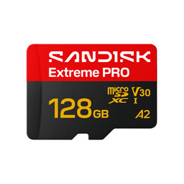 Sandisk Extreme Pro Microsd Uhs-i 128gb Microsd 250mb/s(r) / 120mb/s(w)