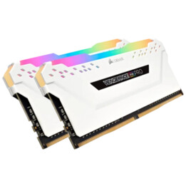 Modulo di memoria Corsair Vengeance RGB Pro CMW16GX4M2E3200C16W, 16 GB (2 x 8 GB) DDR4, DIMM a 288 pin.