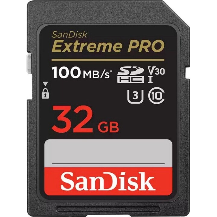 SanDisk Extreme Pro SDHC 32GB UHS-I Klasse 10 U3 V30 Speicherkarte