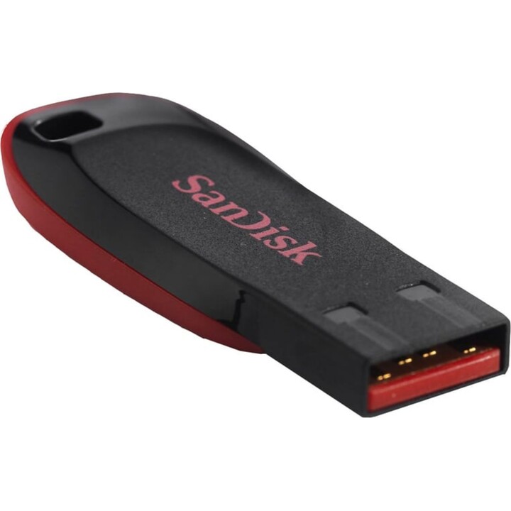 Pen Drive SanDisk Cruzer Blade 32GB USB vermelho/preto