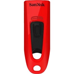 Sandisk Ultra SDCZ48-064G-U46R 64GB USB 3.2 Gen 1 Flash Drive, Red, with AES Encryption