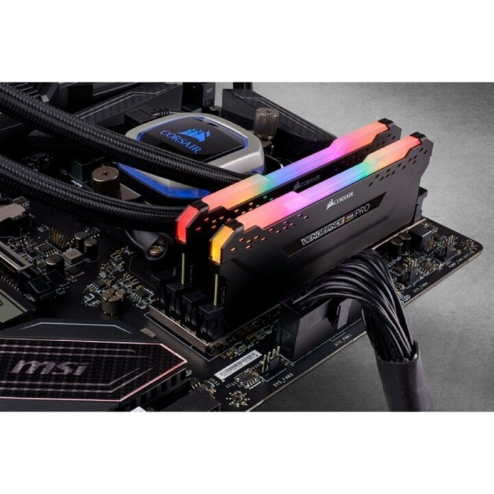 Kit 2 memorie RAM Corsair Vengeance RGB Pro DDR4 3200MHz PC4-25600 16GB 2x8GB CL16