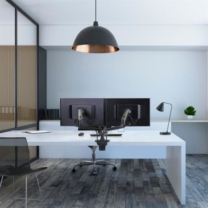 Ergotron Supporto da scrivania a doppio braccio per monitor 27" VESA 100x100 Max. 18 kg