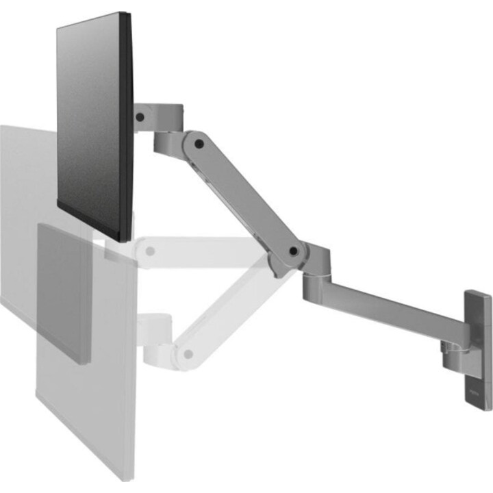 Ergotron LX Pro 45-683-293 Support mural pour moniteur, capacité 10kg, 34" aluminium, gris foncé, hauteur réglable