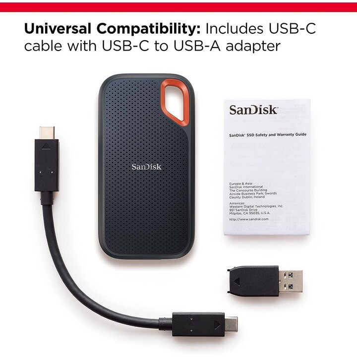 Unità a stato solido esterna SanDisk Professional Extreme PRO Portable SSD V2 4TB USB 3.2 Gen 2x2