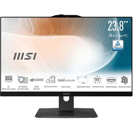 MSI Modern AM242TP 1M 2218EU 23,8 Zoll Full HD Touchscreen All In One PC Intel Core 5 120U 16GB 512GB SSD Windows 11 Home Schwar