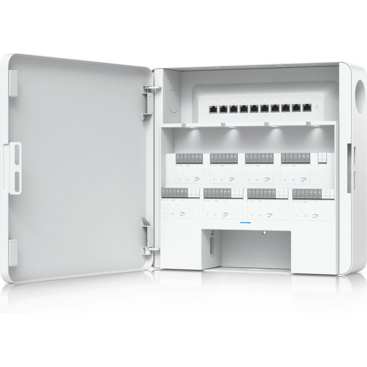 Ubiquiti UniFi Enterprise Access Hub EAH-8 Controllore a otto porte con supporto di batteria di backup