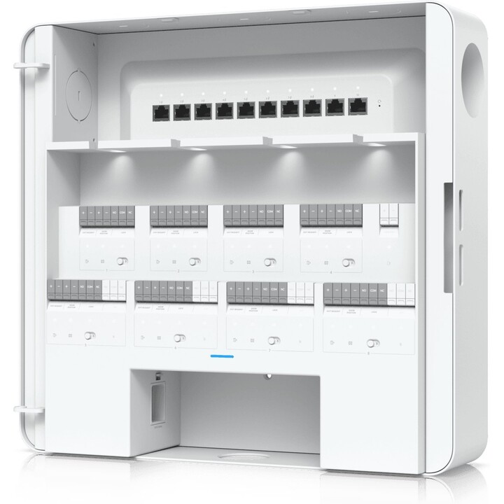 Ubiquiti UniFi Enterprise Access Hub EAH-8 Controllore a otto porte con supporto di batteria di backup