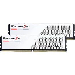 RAM memory kit RAM memory G.Skill Ripjaws S5 F5-5600J4040C16GX2-RS5W 32GB 2x16GB DDR5 5600MHz CL40 Intel XMP White