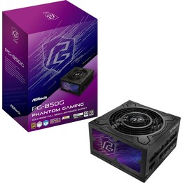 Fonte de alimentação Asrock 850W 80+ Gold Certified Phantom Gaming PG-850G Modular Extras