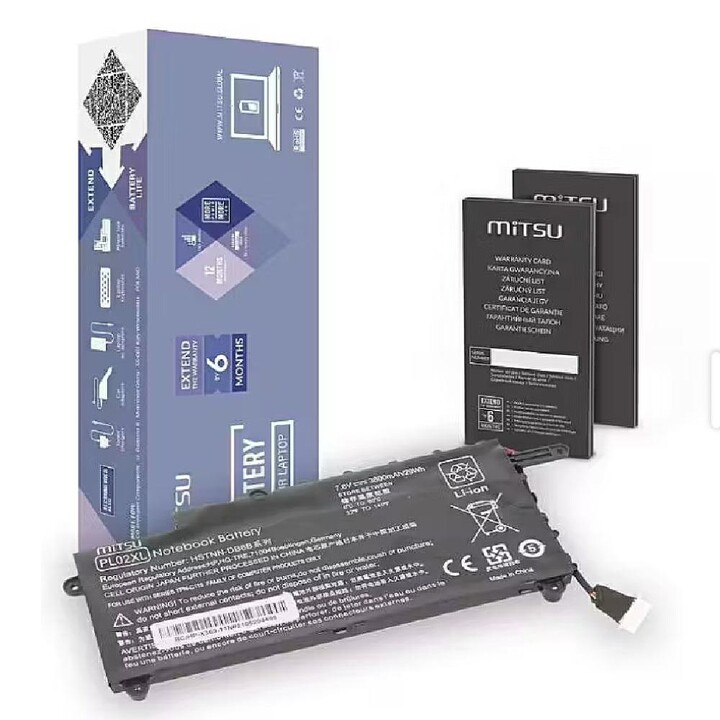 Batteria compatibile per laptop HP PL02XL 7.6V 3800mAh Mitsu