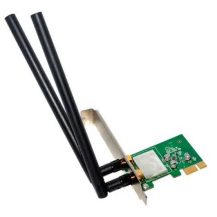 Carte Wi-Fi double bande PCI Express niveau 1 WNC-0801 OEM AC1200 : 300 Mb/s sur 2,4 GHz et 861 Mb/s sur 5 GHz, 2 antennes