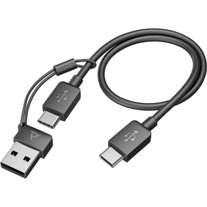 Poly Kabellose Bluetooth-Kopfhörer mit Geräuschunterdrückung und Bügelmikrofon