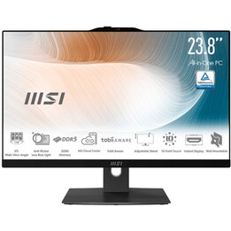 MSI Modern AM242P 1M-1289ES PC multifuncional Full HD de 23,8 polegadas Intel Core 5 120U 16 GB de RAM 512 GB SSD Preto