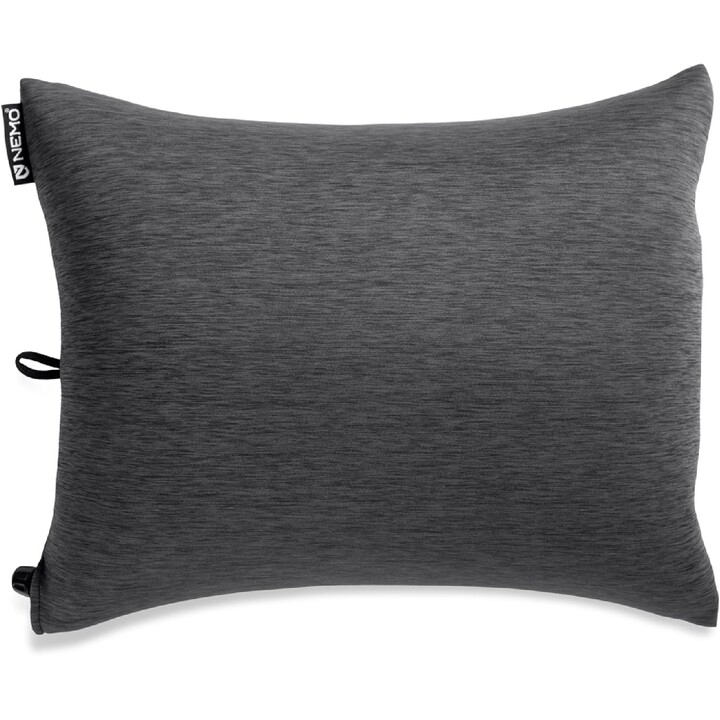 Almohada de viaje Nemo Fillo King de gran tamaño para una mayor comodidad al dormir, Perla Negra