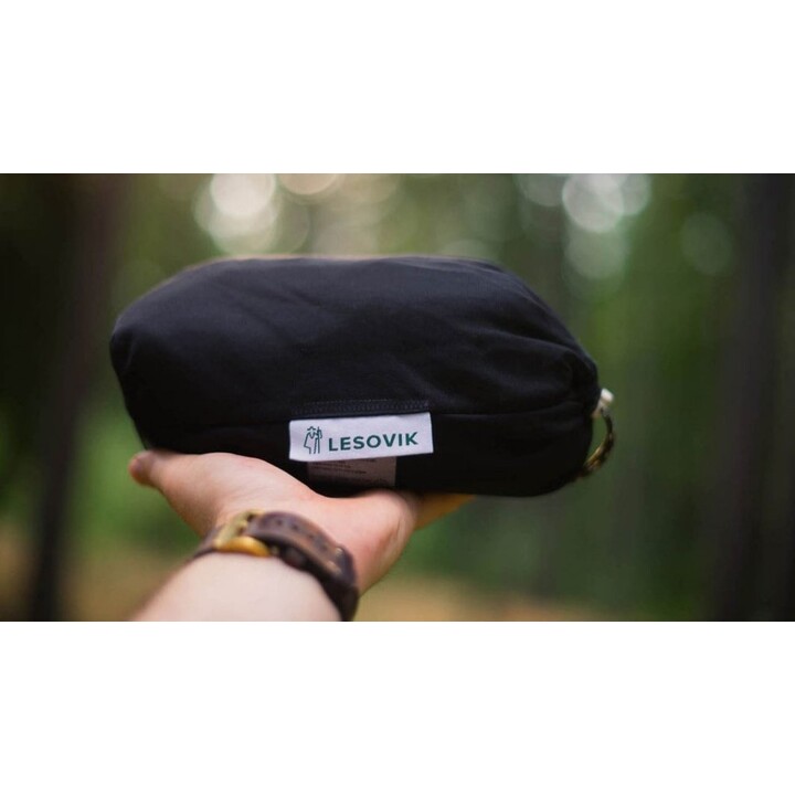 Moustiquaire Lesovik Magla pour hamac avec protection intégrale, noir