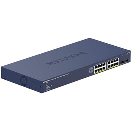Netgear GS716TP-100EUS 16-Port Gigabit Ethernet PoE+ Smart Switch with 2 Dedicated SFP Ports 180W Cloud Managed