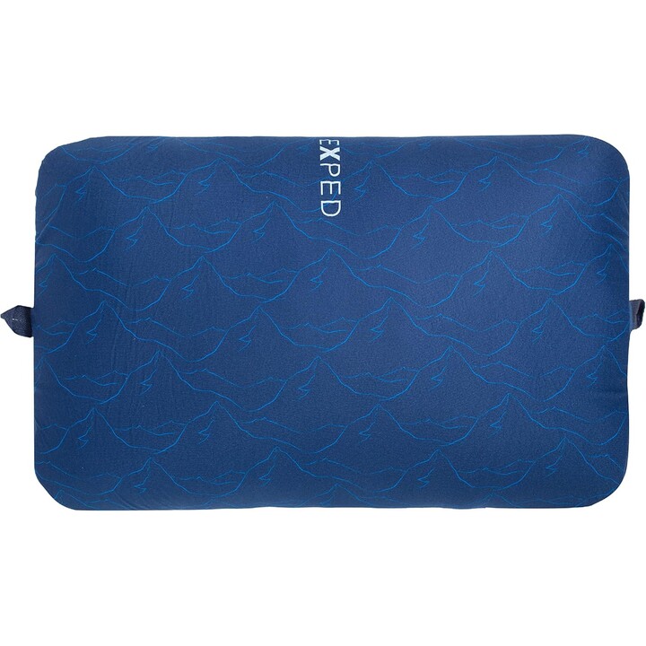 Exped Trailhead Pillow almohada turística ergonómica para uso en montaña, Navy Mountain