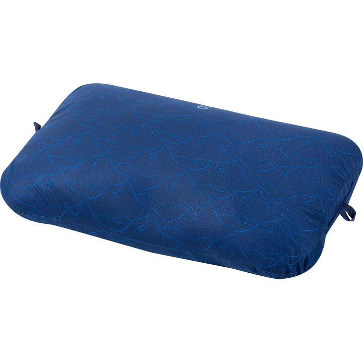 Exped Trailhead Pillow almohada turística ergonómica para uso en montaña, Navy Mountain