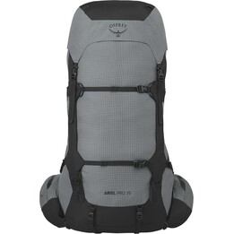 Osprey Ariel Pro 75 Women's Trekking Backpack Silver Lining High-Performance Expedition Pack Lightweight NanoFly Fabric Adjustab