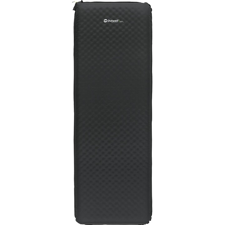 Outwell Sleepin Esterilla autoinflable individual de 10,0 cm de grosor para camping, Gris Black
