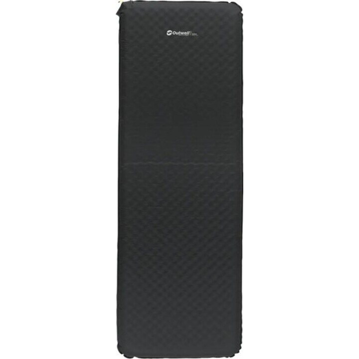Outwell Sleepin Esterilla autoinflable individual de 7,5 cm de grosor para camping, Negra
