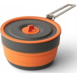 Sea To Summit Frontier 1 litro olla ligera de aluminio para camping, Gris Naranja