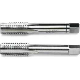 Fanar M22x1,5 Handgewindebohrer 2er-Set aus HSS-Stahl DIN-2181-Norm, Silber