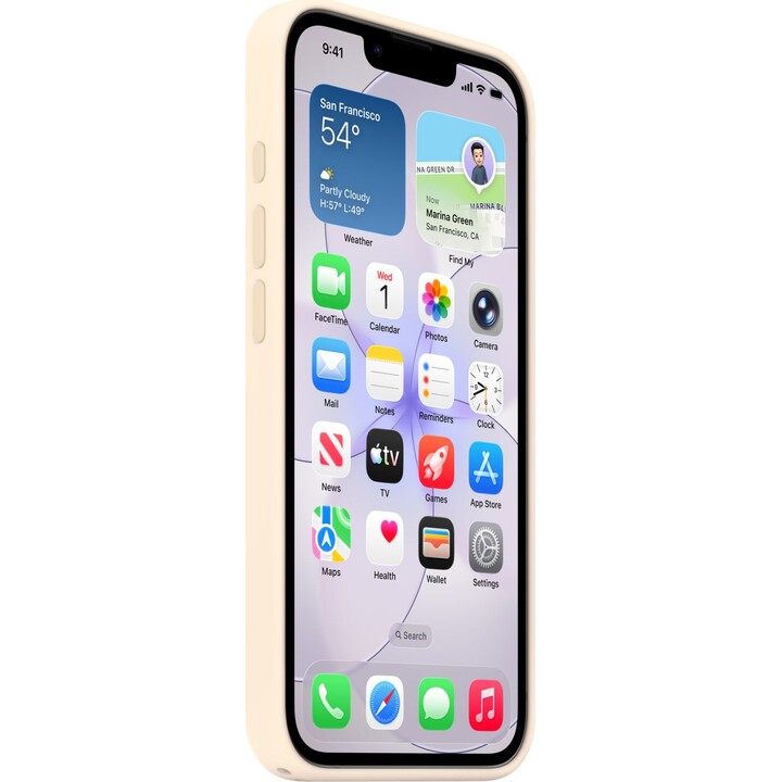 Funda de silicona Apple con MagSafe para iPhone 17e - Vainilla
