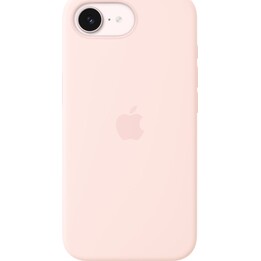 Coque en silicone Apple avec MagSafe pour iPhone 17e – Rose tendre