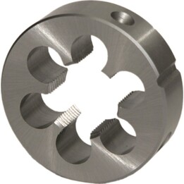 Terraja de roscar redonda Fanar M27x1,5 DIN-22568 HSSE 800 para tareas técnicas, Plata