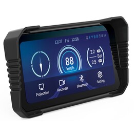 NAVITEL MS850 DUAL Telecamera doppia per moto, navigatore, display multimediale, registratore video anteriore e posteriore.