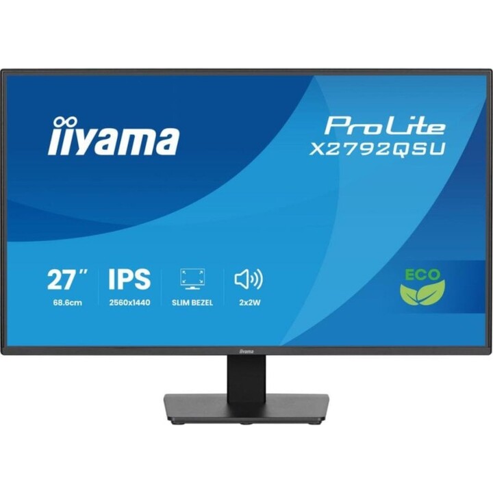 Monitor iiyama ProLite X2792QSU-B1 27" Quad HD 120Hz IPS 3ms Lautsprecher USB HDMI DisplayPort