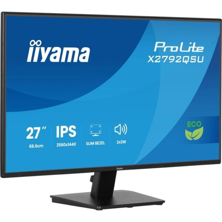 Monitor iiyama ProLite X2792QSU-B1 27" Quad HD 120Hz IPS 3ms Lautsprecher USB HDMI DisplayPort