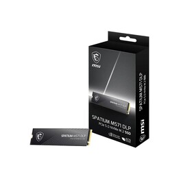 Unidade de estado sólido MSI SPATIUM M571 DLP PCIe 5.0 NVMe M.2 4T, 4 TB, PCI Express 5.0, 3D NAND