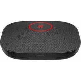 Microphone de bureau Poly Studio A2 avec câble et design compact, noir