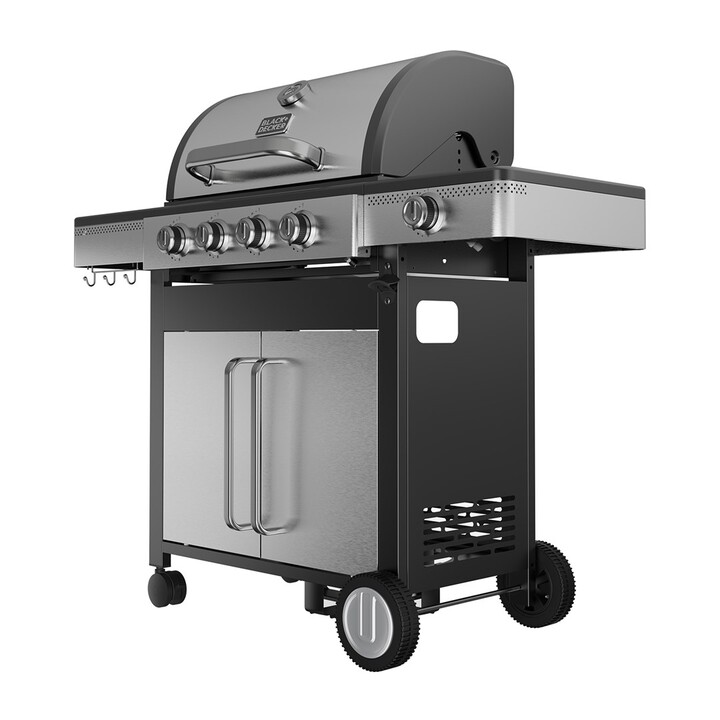 Barbecue a gas Black+Decker BXOG16550E, 4 bruciatori