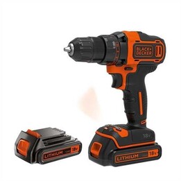 Black & Decker BDCDD186KB taladro Sin llave Negro, Naranja