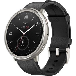 Amazfit Active 2 NFC Smartwatch 1,32" 2.000nits Offline Karten Silber mit 2 Armbändern Schwarz und Rot