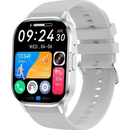 Cool Delta Smartwatch (AMOLED, Chamadas, Saúde, Desporto) Silicone cinzento