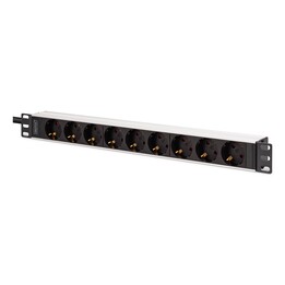 Digitus DN-95440 Power Distribution Unit (PDU) 9 AC Outlets 1U Black, Silver