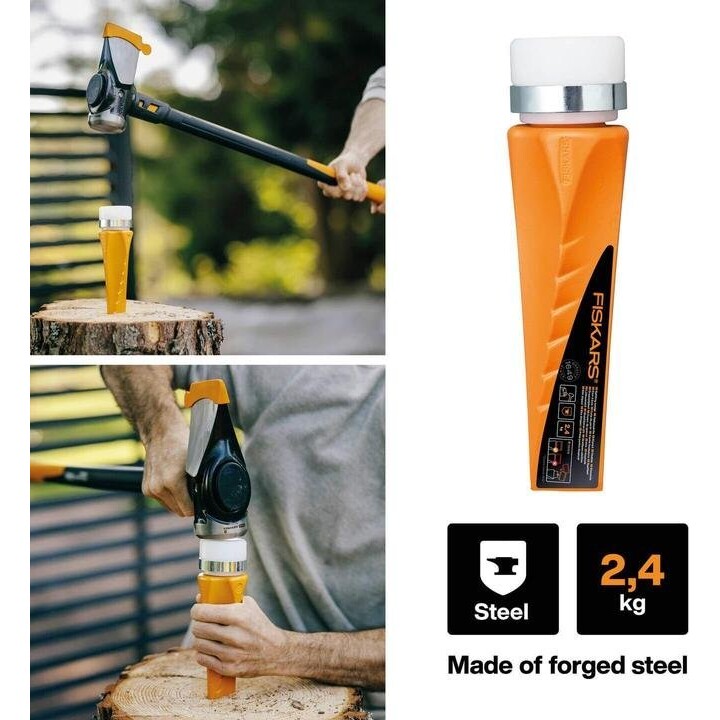 Fiskars 120021 cunha de separação feita de material de poliamida (PA) de alta resistência, Laranja