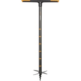 Fiskars 134720 ferramenta de perfuração de 20 cm para jardinagem profissional e trabalhos no solo, Preto