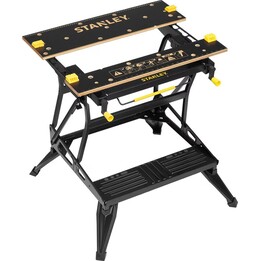 Bancada de trabalho dobrável Stanley ST-STST83800-1 para trabalhos profissionais em madeira, Preto